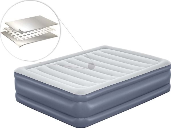 Bestway 6713I / 23, Dubbelmadrass, Queen size-säng, Rektangel, inomhus, Inbyggd luftpump