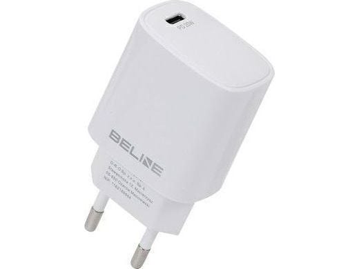 Väggladdare Beline 20W 1xUSB-C PD 3.0 utan kabel - vit