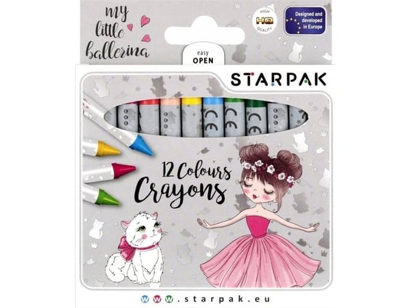 Starpak voksfargestifter 12 stk ballerina