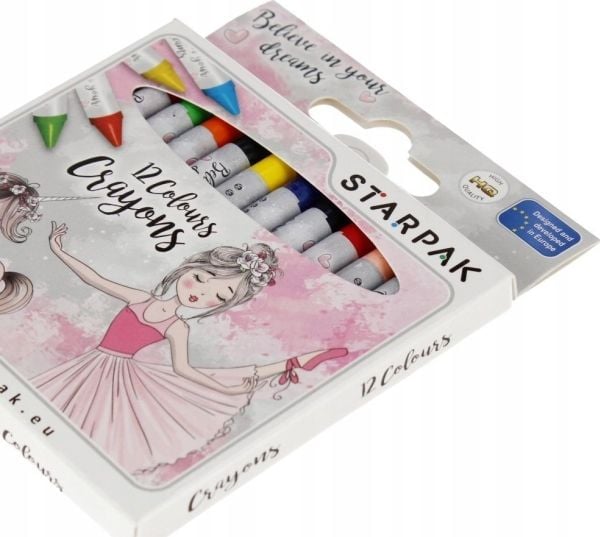 Starpak voksfargestifter 12 stk ballerina