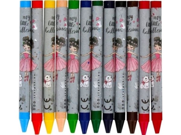 Starpak voksfargestifter 12 stk ballerina