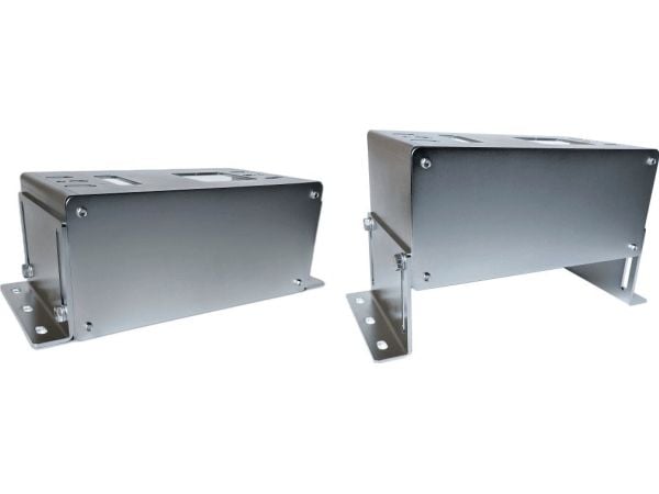 Presbet monteringsbase 15,5–24 cm galvanisert RAL7016 for motorer DEA LIVI, SOMFY ELIXO, BFT DEIMOS, ROGER M30