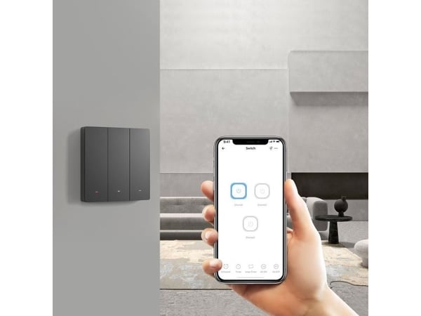 Sonoff 2-kanals väggbrytare Smart Wi-Fi M5-2C-80