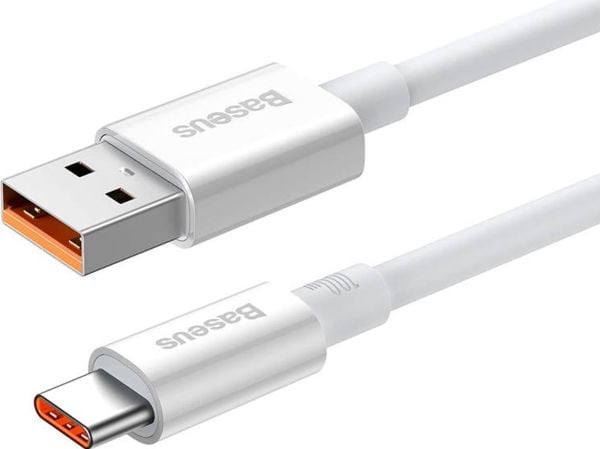 USB-kabel Baseus USB-A till USB-C 0,25 m vit (P10320102214-00)