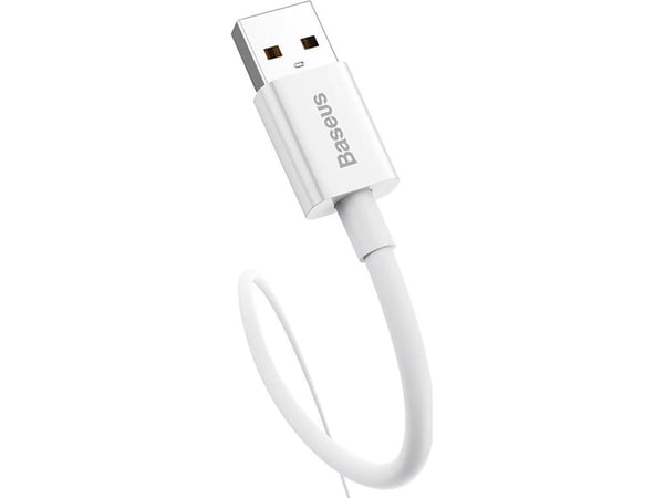 USB-kabel Baseus USB-A till USB-C 0,25 m vit (P10320102214-00)
