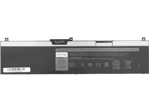 Bateria Mitsu Bateria NYFJH do Dell Precision 7530 7540 7540 7740