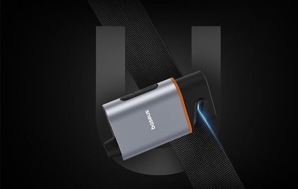 Baseus bilaccessoar: krosshammare för rutor + kniv till bälten (svart)