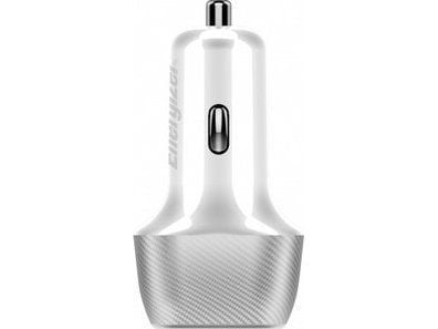 Energizer Ultimate - USB-C &amp; USB-A 38W PD + QC3.0 autolaturi (valkoinen / hopea)