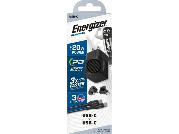 Energizer A20MUC, inomhus, AC, Svart