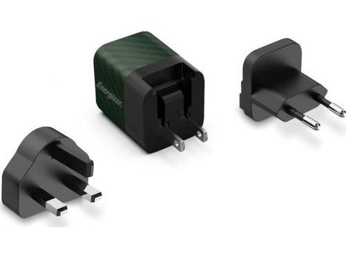 Energizer Ultimate lader nettlader Multiplug EU/UK/US GaN 20W PD (grønn)