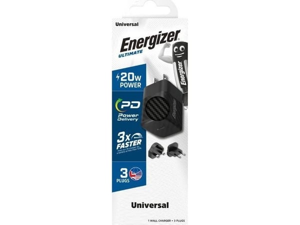 Energizer A20MU, inomhus, AC, Svart