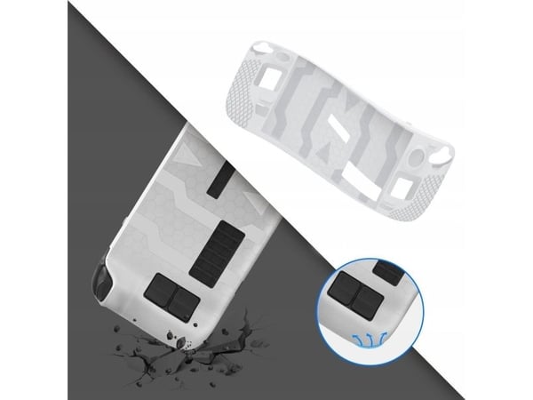 JYS etui/cover + beskyttelse til knapper gummier til Steam Deck / hvit / Jys-sd011