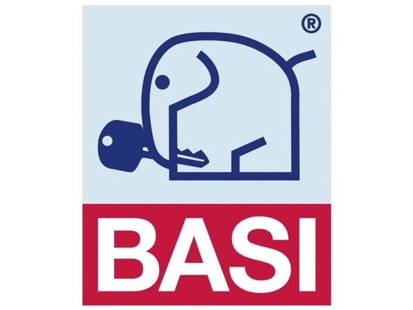 BASI 6121-4001-4005, Perinteinen riippulukko, Avainlukko, Sarjoitettu avain, Messinki, Messinki, Karkaistu teräs
