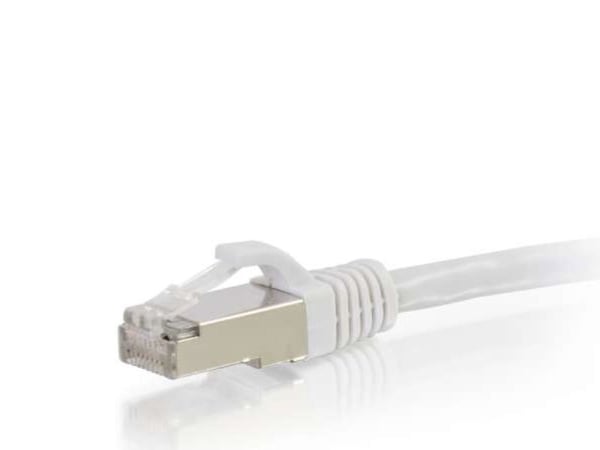 C2G Cat6a Booted Shielded (STP) Network Patch Cable - Koblingskabel - RJ-45 (hann) til RJ-45 (hann) - 2 m - STP - CAT 6a - formstøpt, uten hindring...