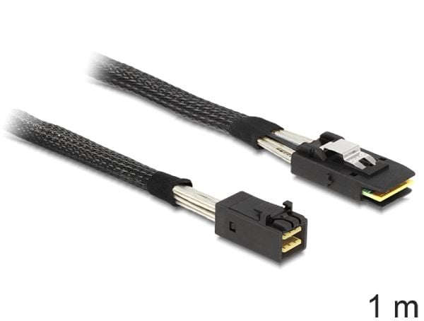 Delock - SAS intern kabel - SAS 6Gbit/s - 4 x Mini SAS HD (SFF-8643) til 36-pins 4i Mini MultiLane - 1 m - låst