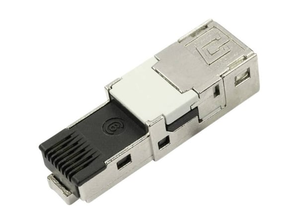 Telegärtner J80026A0004, RJ45, Svart, Rustfritt stål