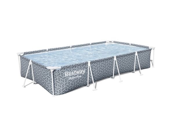 Bestway oppblåsbart basseng Bestway Steel Pro grå