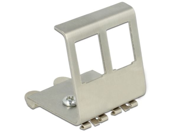 Delock - Modulaarinen DIN-kiskokiinnike - 2 porttia