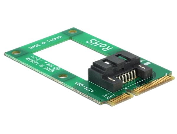 Delock MiniPCIe Converter mSATA full størrelse > 1 x SATA 7 Pin Buchse (95240)