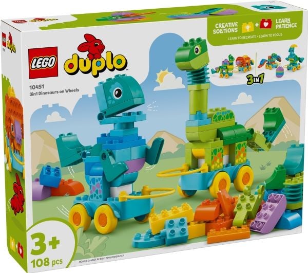 LEGO DUPLO Town 10451 3-i-1 Dinosaurer på hjul