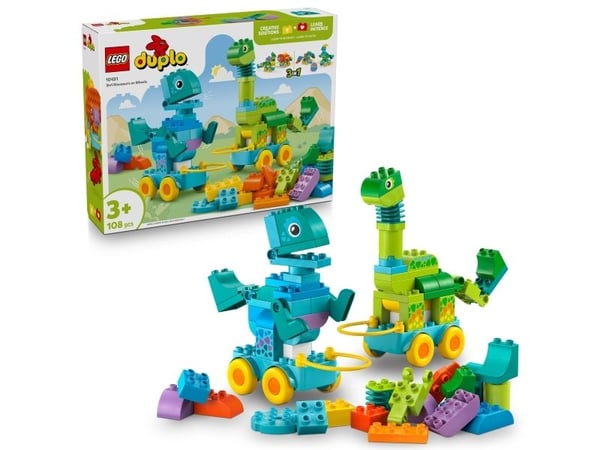 LEGO DUPLO Town 10451 3-i-1 Dinosaurer på hjul