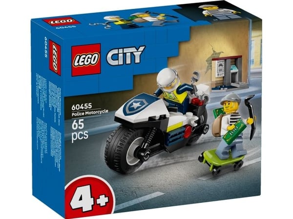 LEGO City 60455 Skurkejakt med motorsykkelpolitiet