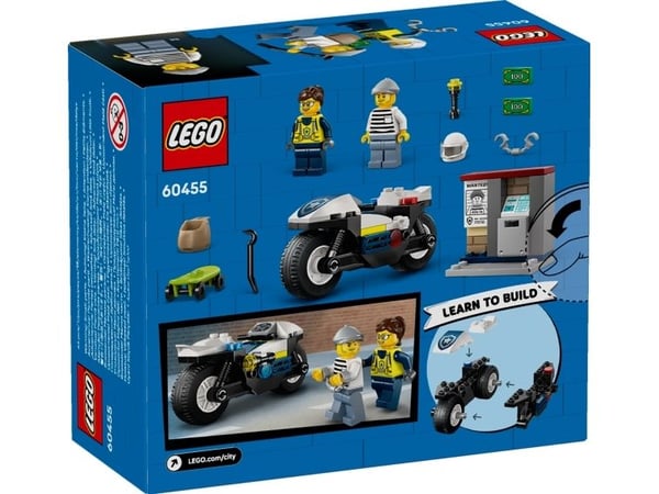 LEGO City 60455 Skurkejakt med motorsykkelpolitiet