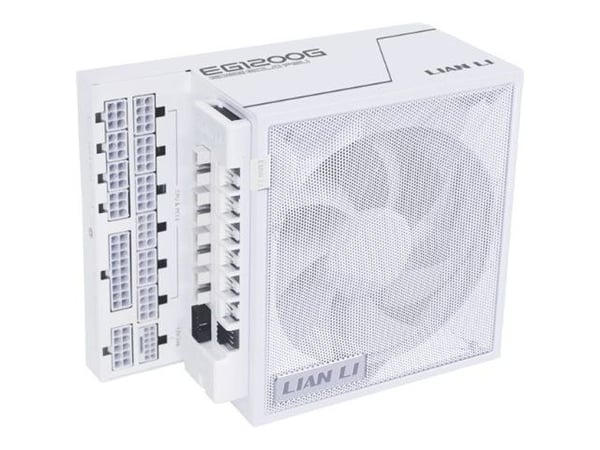 Lian Li EDGE GOLD 1000 80 PLUS Gold nätaggregat, PCIe 5.1, ATX 3.1 - 1.000 watt, vit, inkl. USB-hubb (EG1000G WHITE)