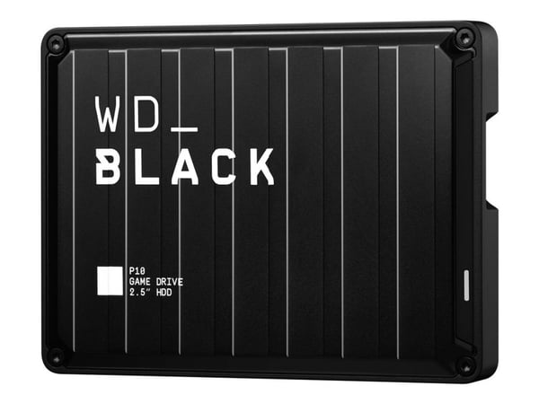 WD_BLACK P10 Game Drive WDBA3A0050BBK - Kiintolevyasema - 5 TB - ulkoinen (kannettava) - USB 3.2 Gen 1 - musta - musta