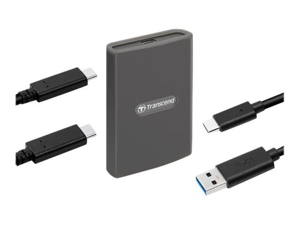Transcend RDE2, CFexpress, Harmaa, 20000 Mbit/s, Alumiini, Windows 7, Windows 8, Windows 10, Mac OS X 10.2.8+, Linux Kernel 2.6.30+, 0 - 70 °C