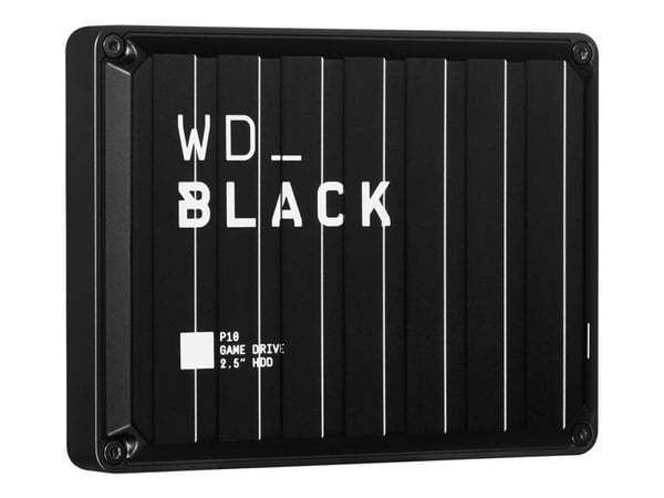 WD_BLACK P10 Game Drive WDBA3A0050BBK - Kiintolevyasema - 5 TB - ulkoinen (kannettava) - USB 3.2 Gen 1 - musta - musta