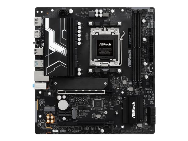 ASRock B850M-X - Moderkort - micro ATX - Socket AM5 - AMD B850 Chipuppsättning - USB 3.2 Gen 1, USB-C 3.2 Gen 1 - 2.5 Gigabit LAN - inbyggda grafik...
