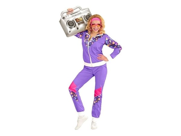 80er lilla Joggingdragt