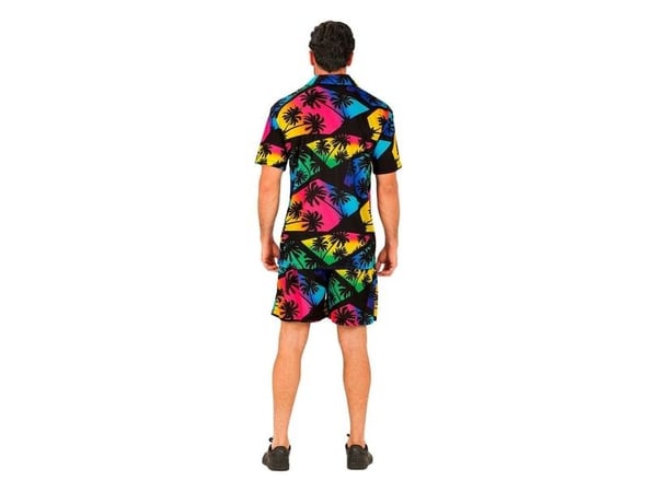 Svart neon sommar-set