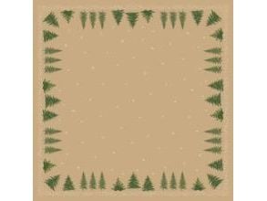 Dug Stikdug Bio Dunicel 84 x 84 cm Humble Trees Brun,5 pk x 20 stk/krt