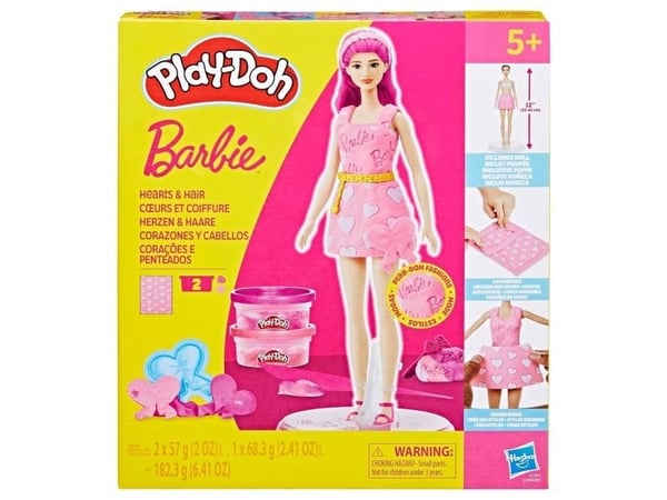 Play-Doh Barbie Designer Dolls - Hearts & Hair