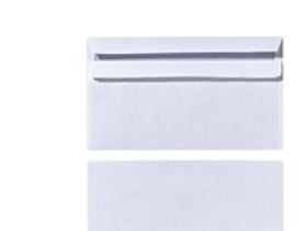 Herlitz 00768853, DL (110 x 220 mm), Hvit, Papir, 75 g/m², 25 stykker