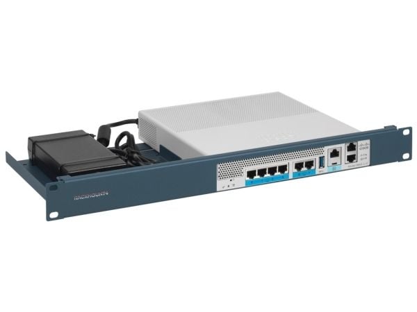 Rackmount.IT CISRACK RM-CI-T16 - Monteringssett for nettverksenhet - rackmonterbar - metallic blå - 1U - 19" - for Cisco Catalyst 9800-L Wireless C...