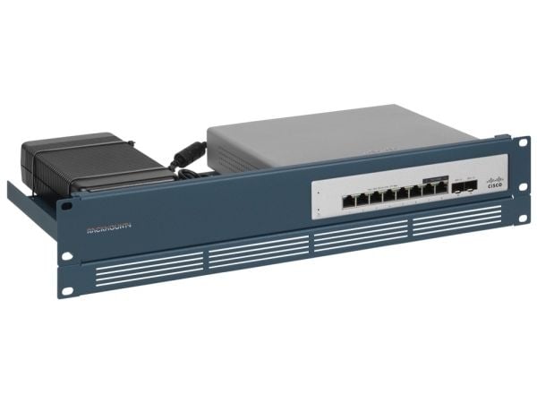 Rackmount.IT RM-CI-T18 - Monteringssett for nettverksenhet - rackmonterbar - metallic blå - 1.3U - 19"