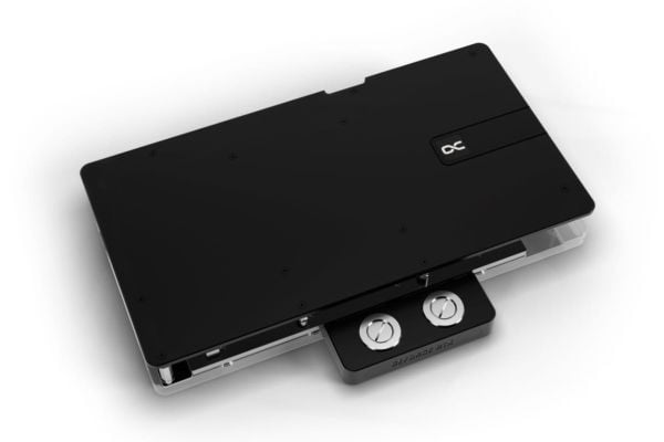 Alphacool 10269, Bakplate, Akryl, Aluminium, Kromfarget, Kopper, Nylon, Sort, Kromfarget, 3-Pin JST, 1/4", 60 °C