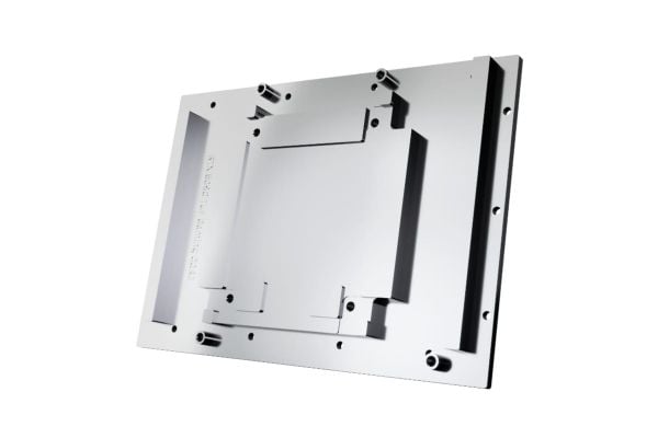 Alphacool 10269, Bakplate, Akryl, Aluminium, Kromfarget, Kopper, Nylon, Sort, Kromfarget, 3-Pin JST, 1/4", 60 °C