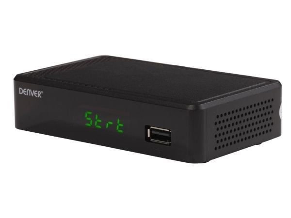 Denver DTB-148, Ethernet (RJ-45), Terrestrial, Full HD, DVB-T2, 720p, 1080p, H.265, MPEG1, MPEG2, MPEG4, HE-AAC
