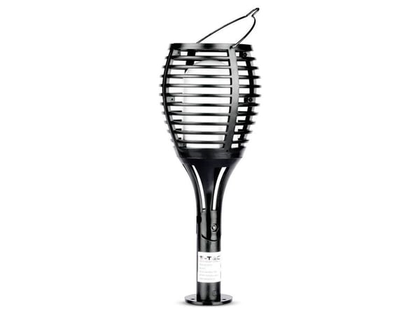 V-TAC utendørs solcellearmatur V-TAC 4 funksjoner flammeeffekt VT-719 1700K 15lm