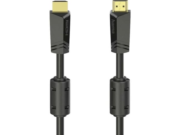 Hama - High Speed - HDMI-kabel med Ethernet - HDMI hann til HDMI hann - 10 m - skjermet - svart - 4K-støtte