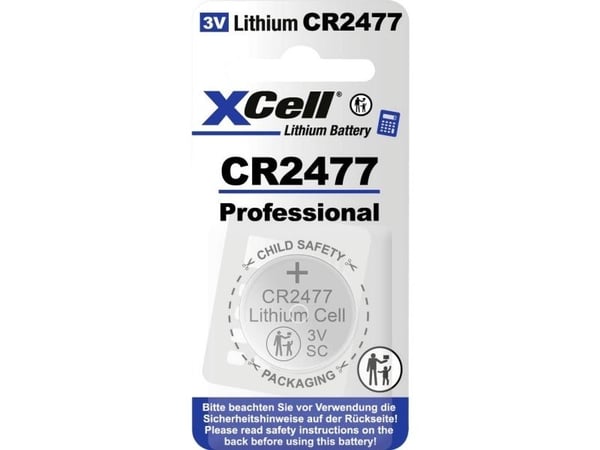 XCell nappiparisto CR 2477 3 V 1 kpl 950 litium CR2477-B1