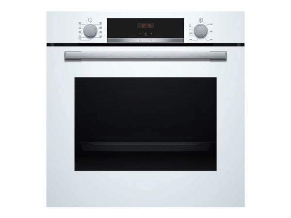 Bosch Serie | 4 HBA534BW3 - Ovn - innebygd - fordypning - bredde: 56 cm - dybde: 55 cm - høyde: 58.5 cm - med selvrens - Klasse A+ - hvit