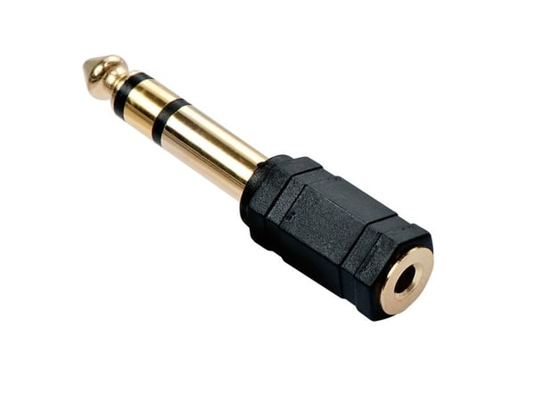 Lindy 35620, 6.3mm, 3.5mm, Svart