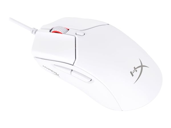 HyperX Pulsefire Haste 2 - Mus - optisk - 6 knapper - kablet - hvit
