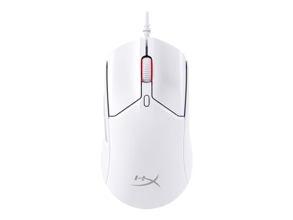 HyperX Pulsefire Haste 2 - Mus - optisk - 6 knapper - kablet - hvit