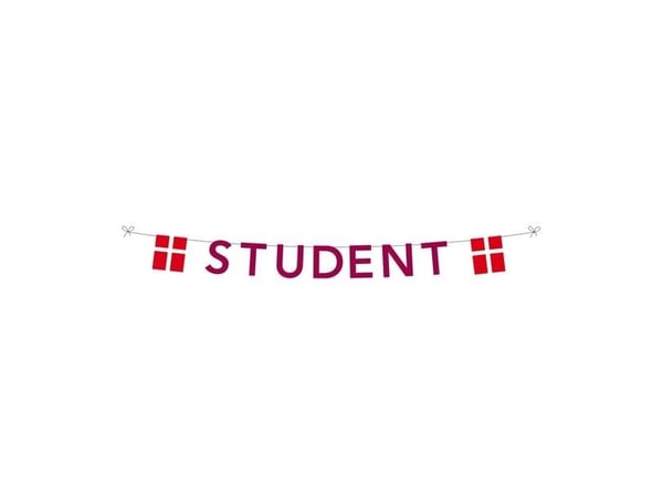 Guirlande STUDENT rød